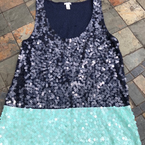 J. Crew Tops - J Crew NWOT Sequence Fancy Tank Top Small NWOT